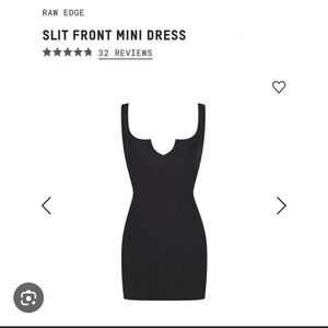 NWT Skims Raw Edge Collection Dress